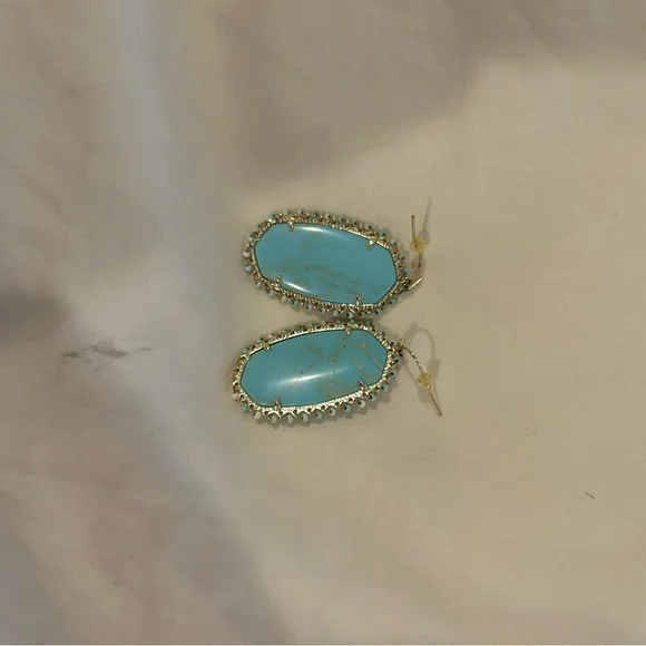 Blue and gold Kendra Scott Earrings - Picture 2 of 2
